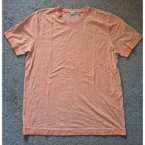 Moncler Men Orange Tee - Size: XXL - Picture 1 of 15